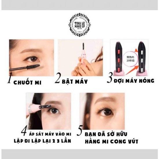 Kẹp mi nhiệt siêu cong Zlime uốn lông mi dùng nhiệt không gây hư tổn mi 9
