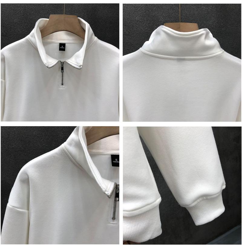Product Introduction of Everyday Joker Half Zipped Stand Collar Sweater Men Trendy Brands Early Autumn Coat 2024 Spring and Autumn New Men's Coat 5