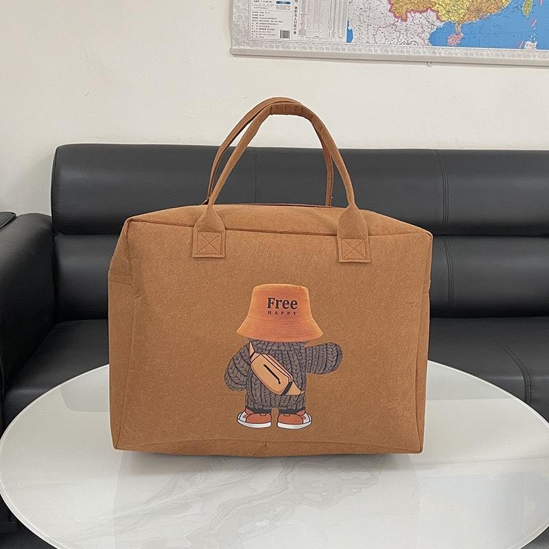 40x30x20cm Túi vải nỉ đa năng túi du lịch cỡ lớn họa tiết hoạt hình dễ thương chống thấm Bag size to đựng nhiều đồ