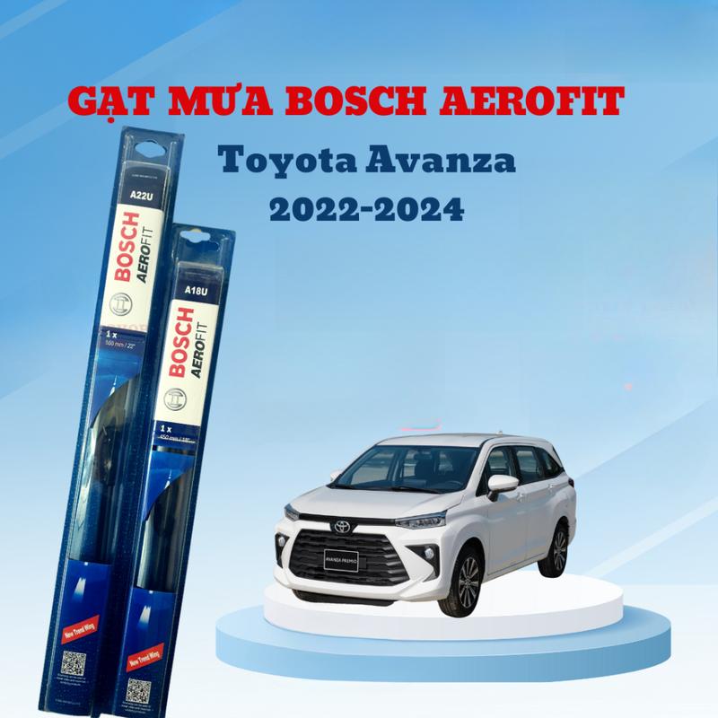 Gạt Mưa Xe Toyota Avanza 2022-2024, Gạt Mưa ô Tô Bosch Xương Mềm Lưỡi Gạt Silicon Cao Cấp Kích Thước 22inch*16inch 0