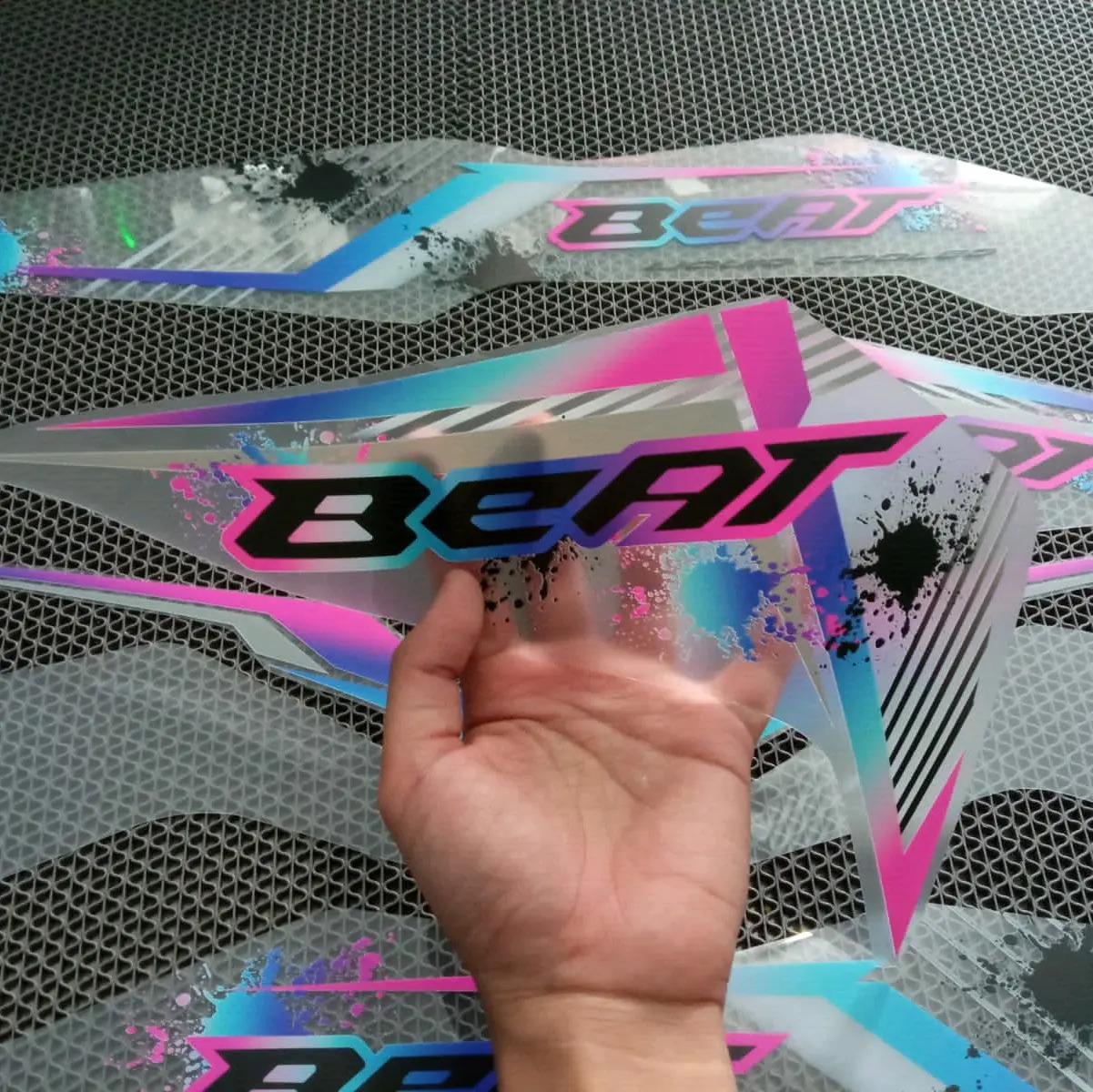 STRIPING TRANSPARAN HONDA BEAT NEW 2016-2019