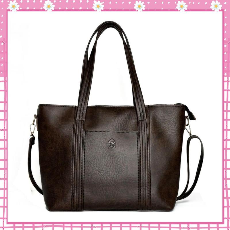 Túi xách công sở nữ túi tote da thời trang thêu 3 đường size đại đi làm đi học thoải mái Bachhoaonline68 887