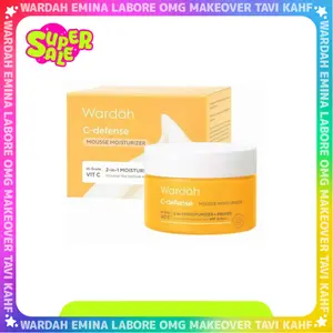 Wardah C-Defense Mousse Moisturizer 30 g - Pelembab, Primer dan Antioksidan, dengan HiGrade VitaminC | Wardah Super Sale