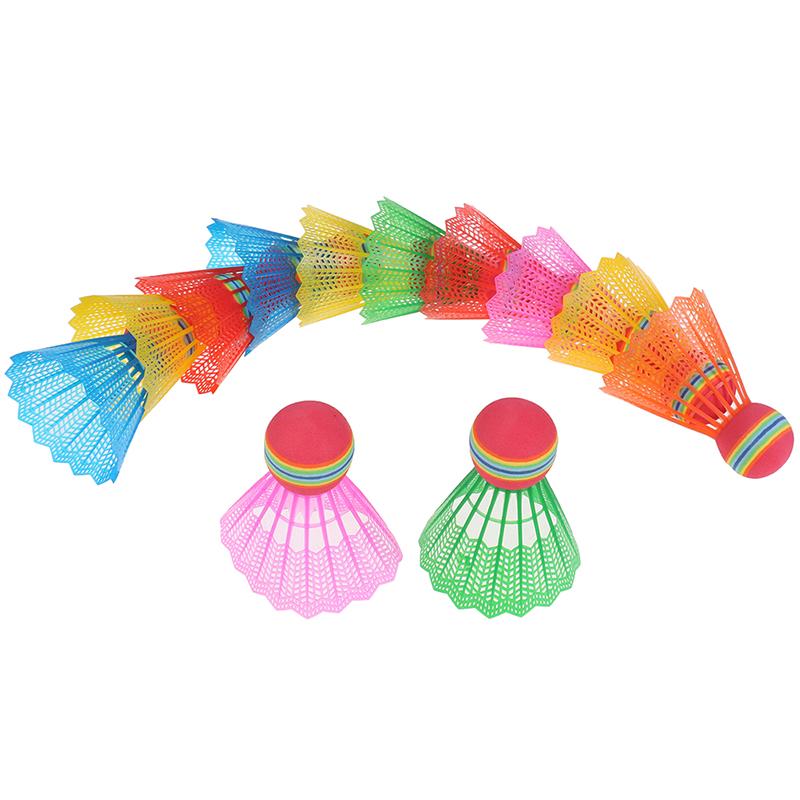Cầu Lông Cầu Lông EVA, 12 Cái, Đầu Bóng Cầu Vồng, Nylon, Cho Trò Chơi Thể Thao 3