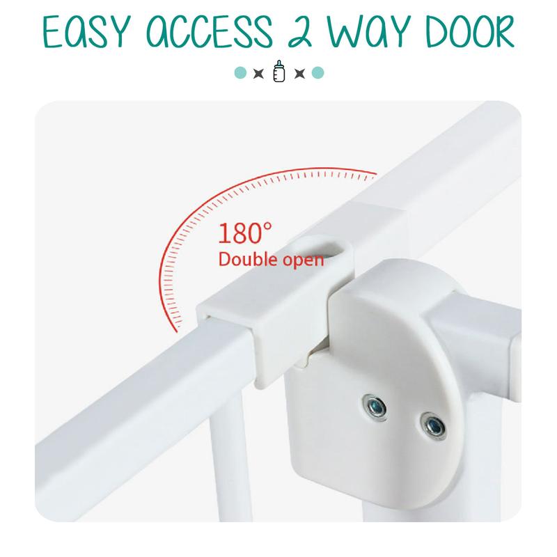 Product Introduction of SG Baby Safety Gate - Auto Lock Fence Bedroom Baby Kids Pet Dog Cat Child Door Frame Barrier HDB Home Kitchen 3