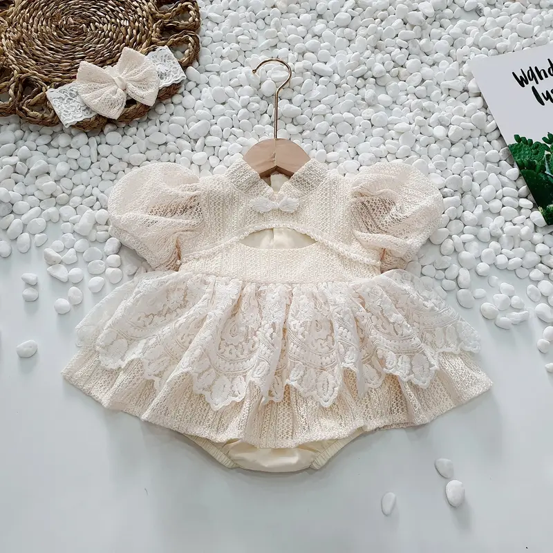 (From Bé) Body ren vân gỗ kèm tuban 3-12kg Trẻ sơ sinh 0
