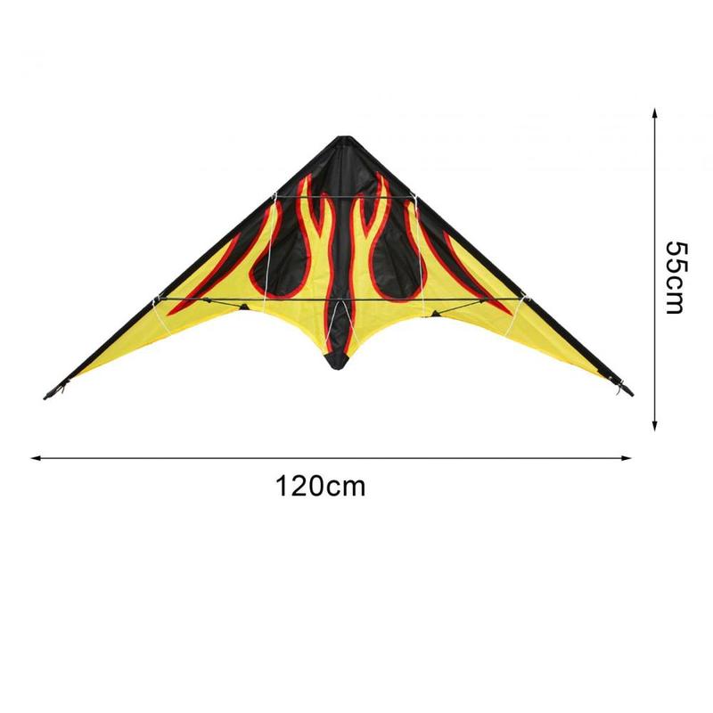 Product Introduction of Large Stunt Power Kite 1.2M Novelty Colorful Fun Sports Toys Triangle Kite for Surfing Hiking Activities Stunts Flying Beach 0