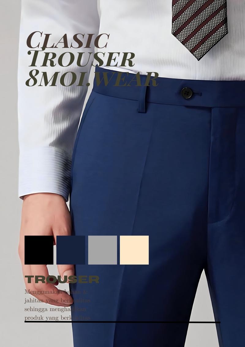 Product Introduction of 8MOIWEAR Celana Formal Pria Slimfit Panjang Kantor Pria Slimfit 2