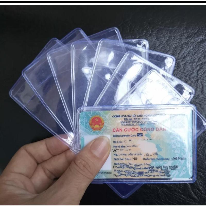 Combo 1-30 Túi đựng căn cước công dân 2 mặt trong suốt , bằng lái, bảo hiểm y tế, ATM,