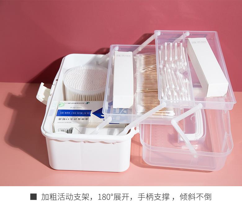 Product Introduction of Medicine Box Home First Aid Medical Box Student Art Tools Drawing Stationery Storage Box Multifunctional Storage Box 10