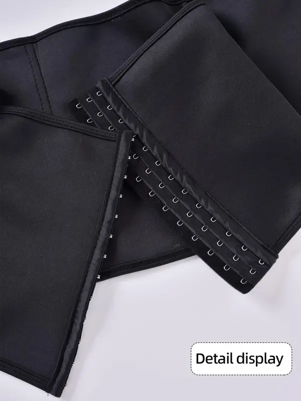 Women's Solid Zip Front Waist Trainer, Weight Loss Corset, Trimmer Belt, Waist Cincher, Yoga & Fitness Equipment, Women's Tummy Control Shapewear Clothes 5