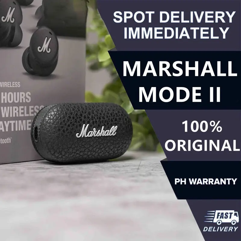 Fon Telinga Tanpa Wayar, Marshall Mod ii, Fon Telinga, Fon Telinga Wayarles Benar, Fon Telinga, Stok Sedia, Penghantaran Percuma, Fon Telinga, Fon Telinga
