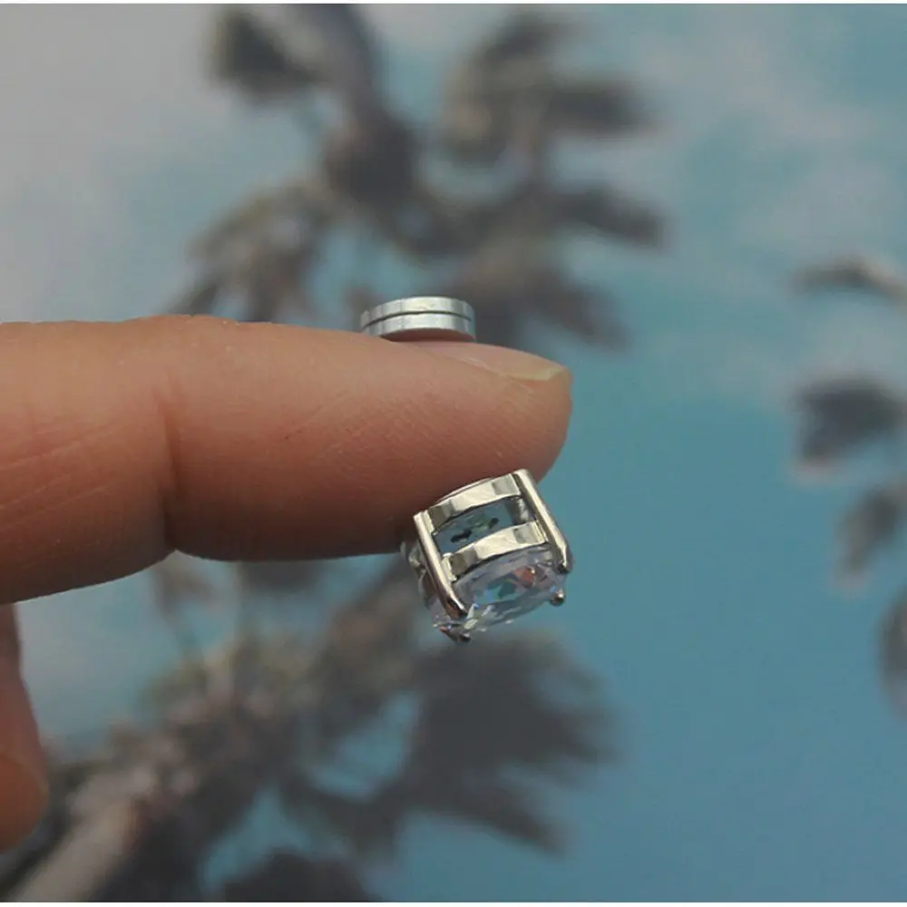 Đồ Trang Sức Tai Giả, Phong Cách Punk Thanh Lịch, Được Làm Bằng Thép Titan, Không Cần Xỏ Lỗ, Kẹp Tai, Kẹp Tai Nam Châm, Khuyên Tai Hàn Quốc Cao Su