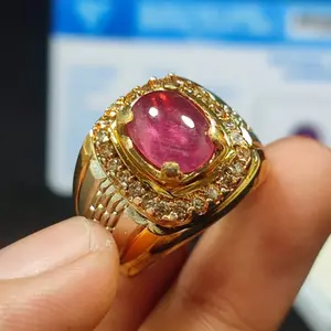 NEW ! BATU RUBY OPAL ASLI NATURAL TOP QUALITY LENGKAP DENGAN SERTIFIKAT SIAP PAKAI