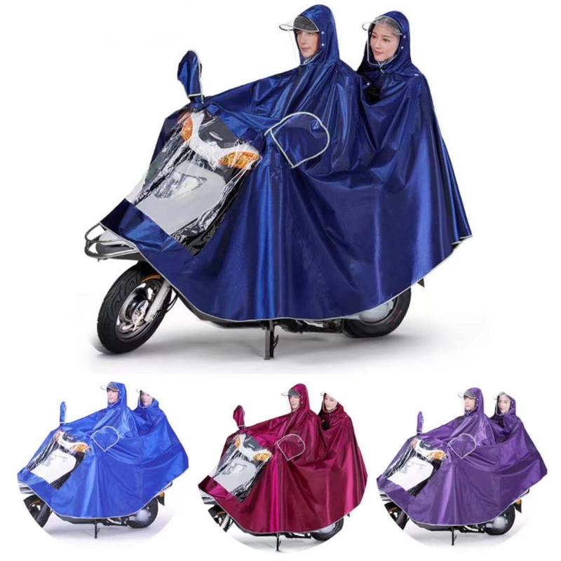 XXXL big size two person raincoat for motorcycle rider rain coat ...
