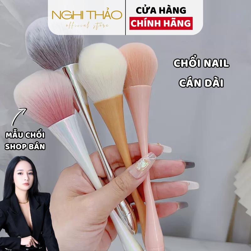 Chổi phủi bụi nail NGHI THẢO cán dài