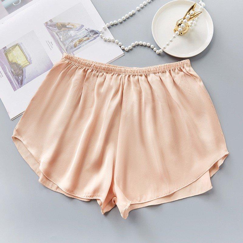 QUẦN ĐÙI LỤA NGỦ MẶC Ở NHÀ CHO NỮ, QUẦN ĐÙI MẶC TRONG VÁY CHẤT LỤA SATIN CAO CẤP MỀM MỊN Áo Tay Dài 7