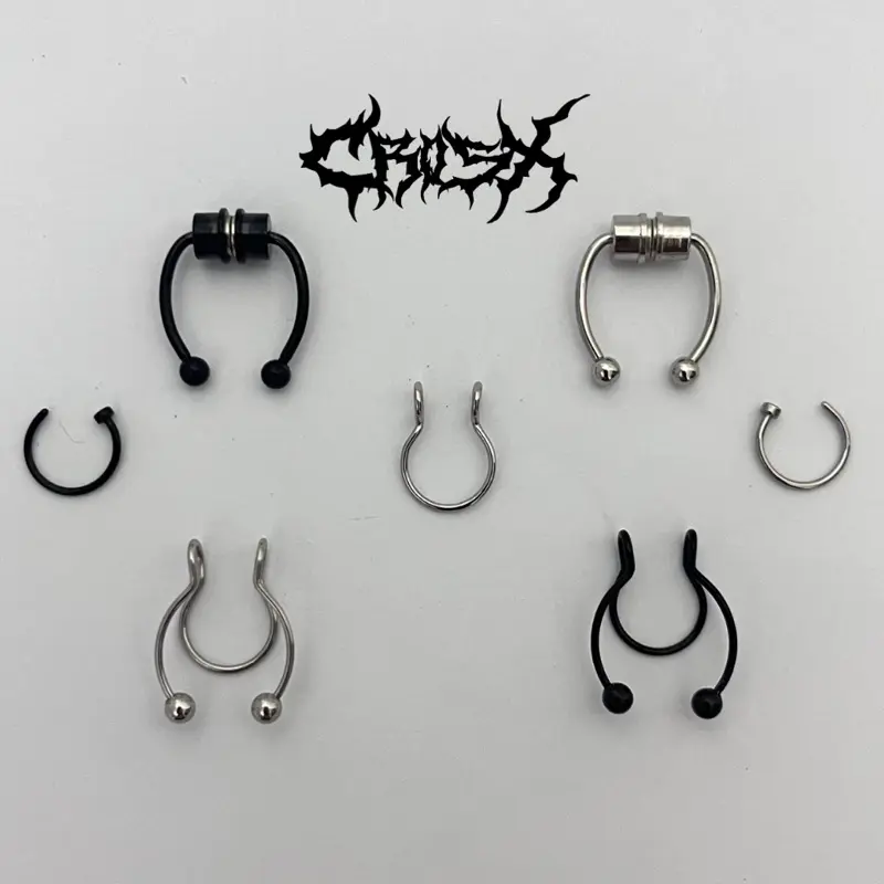 NOSE RING / FAKE NOSE RING / NOSE SILVER RING / CINCIN HIDUNG SILVER / FAKE PIERCINGS / CINCIN HIDUNG TANPA TINDIK / CINCIN HIDUNG PALSU TINDIK HIDUNG PALSU ANTING JEPIT ANTING KLIP ANTING TITANIUM ANTING HIDUNG ANTING BIBIR