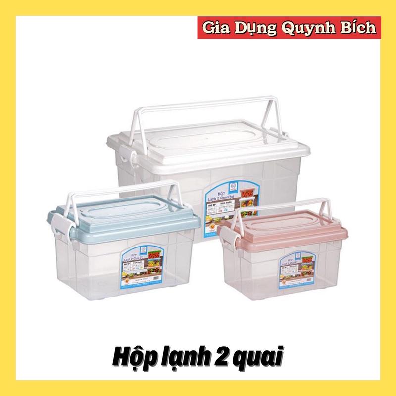 Hộp nhựa đựng đồ ăn trong tủ lạnh 2 quai nhựa Việt Nhật, Hộp nhựa để đồ tủ lạnh