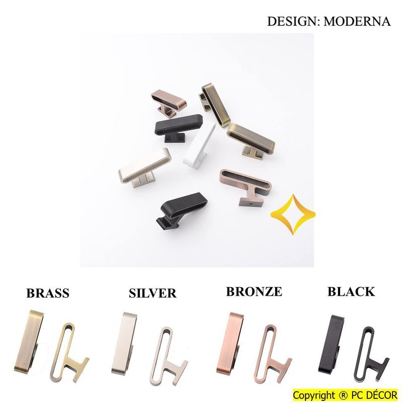 1 pair Curtain Side Hooks TieBack Hook Holdbacks Tassel Hanger Drapery Cangkuk Tepi Langsir Wall Hook Hanger Bathroom 5