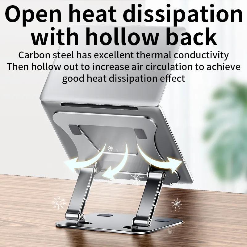 Adjustable Laptop Stand, Foldable Desk Laptop Stand, Laptop Riser Holder for Home Office 4