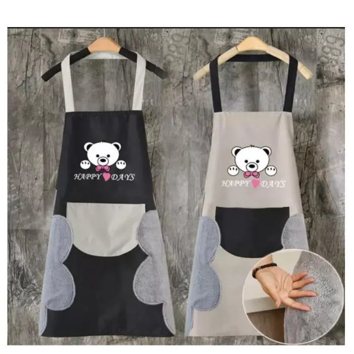 Wih PROMO JAYA  Celemek BEAR / Premium Apron Celemek Masak Waterproof Anti Air Minyak GRATIS ONGKIR Happy Shopping