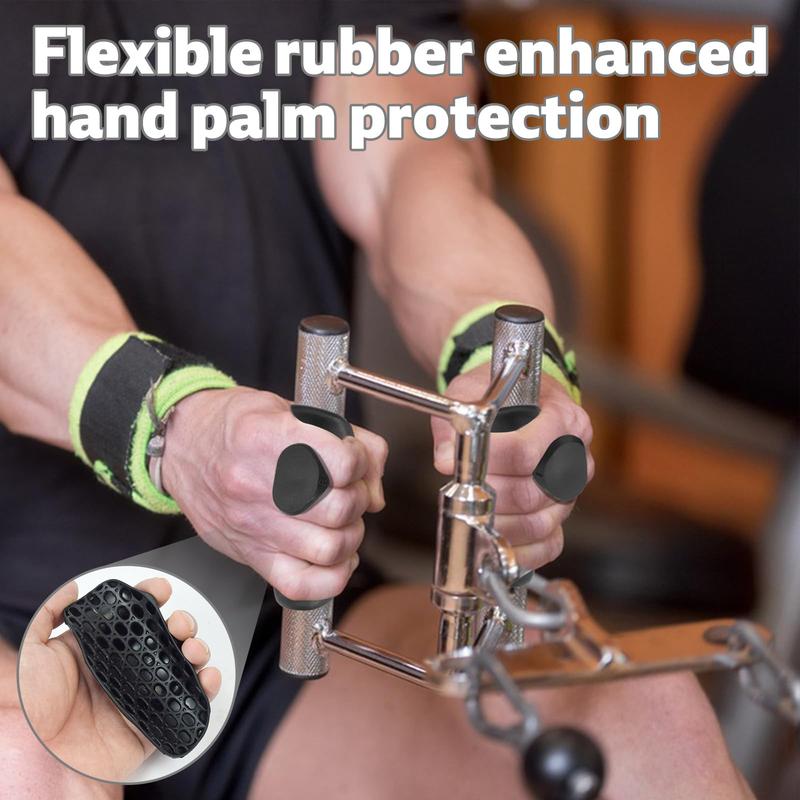 Gym Weightlifting Non-slip Exercise Grips, Portable Fitness Training Equipment, Hand Exerciser with Clip Ring Buckle for Gym Training and Exercise 3