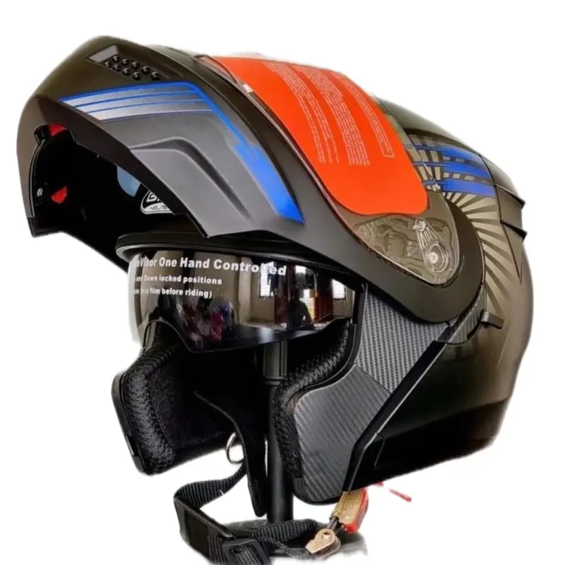 Mũ bảo hiểm GRO ST25 lật hàm 2 kính Helmet( tặng gang tay) 2