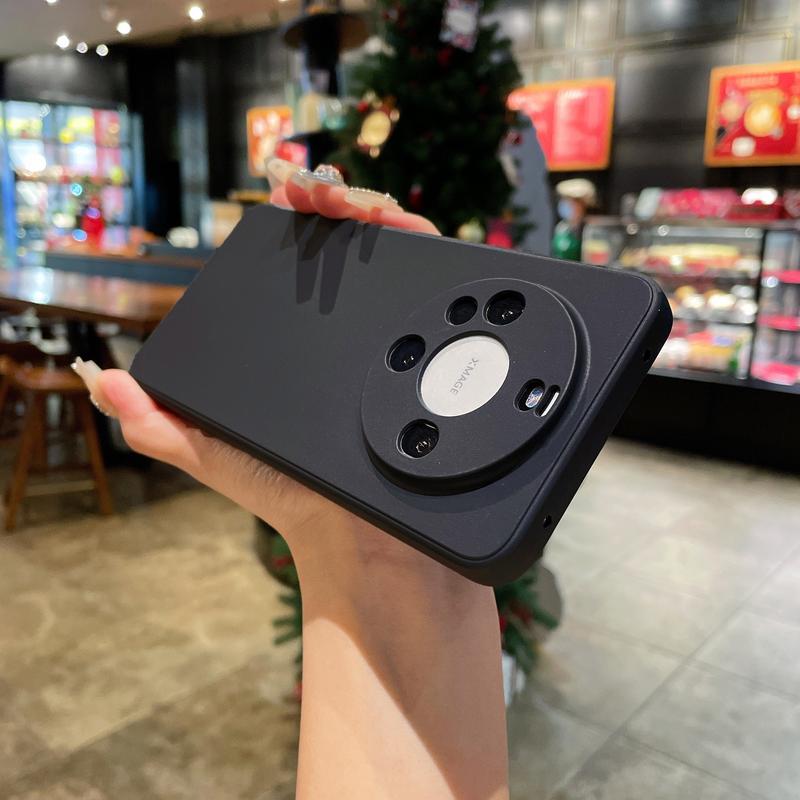 Product Introduction of Suitable for Mate60 Fine Hole Frosted TPU Straight Nova12 Protective Case Huawei Pura70 Silicone Phone Case Cellphone Protector Protection Smartphone 16