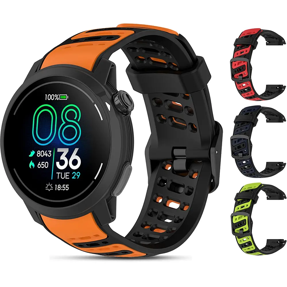 Tali Jam Tangan Silikon, untuk Jam Tangan Pintar COROS PACE Pro Asal, Tali Jam Tangan, Gelang Sukan Gelang Tangan, Serasi dengan COROS PACE Pro