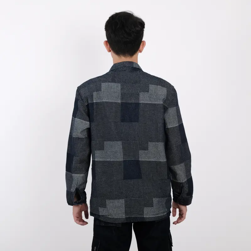 Rockmaker Denim Jacket Mondrian Jaket Pria 4