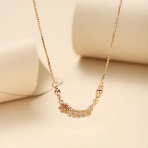 [COD] Titanium Kalung Wanita Karat Fashion Korean Style Emas Muda Liontin Anti Luntur Aksesoris Hijab Perhiasan Kalung Dewasa Murah D010 Gold Mutiara