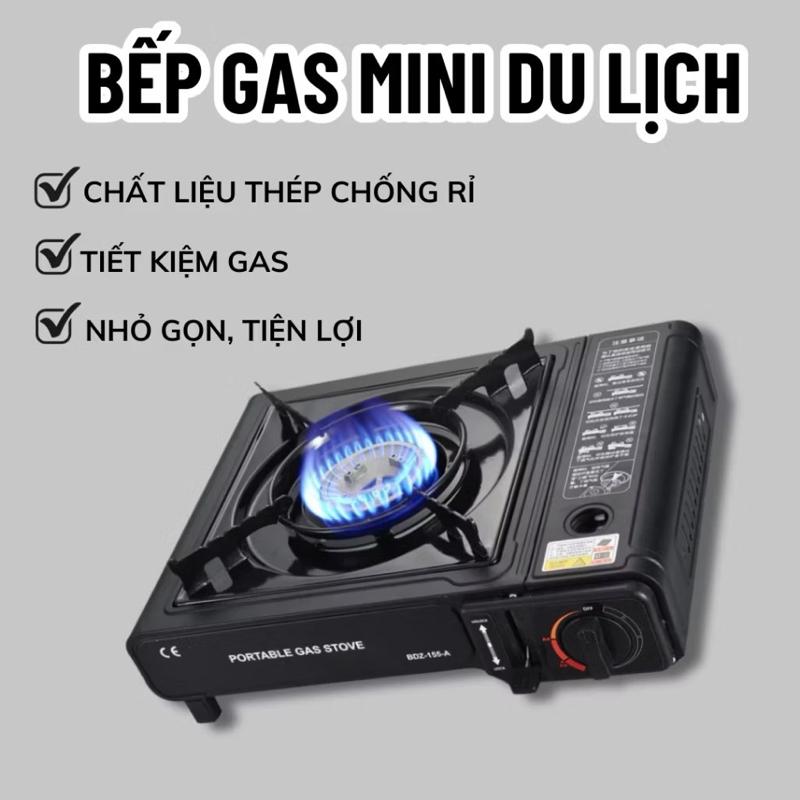 Bếp Ga Mini Du Lịch Chịu Nhiệt Độ Cao Bếp Gas Chống Cháy Nổ Chất Liệu Thép Không Gỉ Phù Hợp Nấu Ăn Dã Ngoại