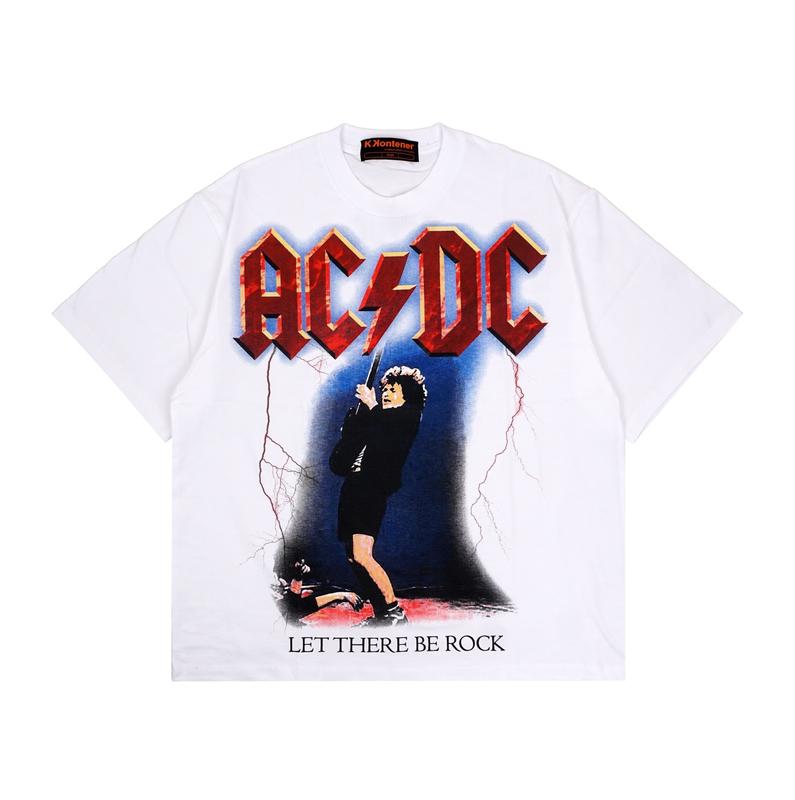 Tshirt Oversize NonWash ACDC Let There Be Rock Vintage Tees 3