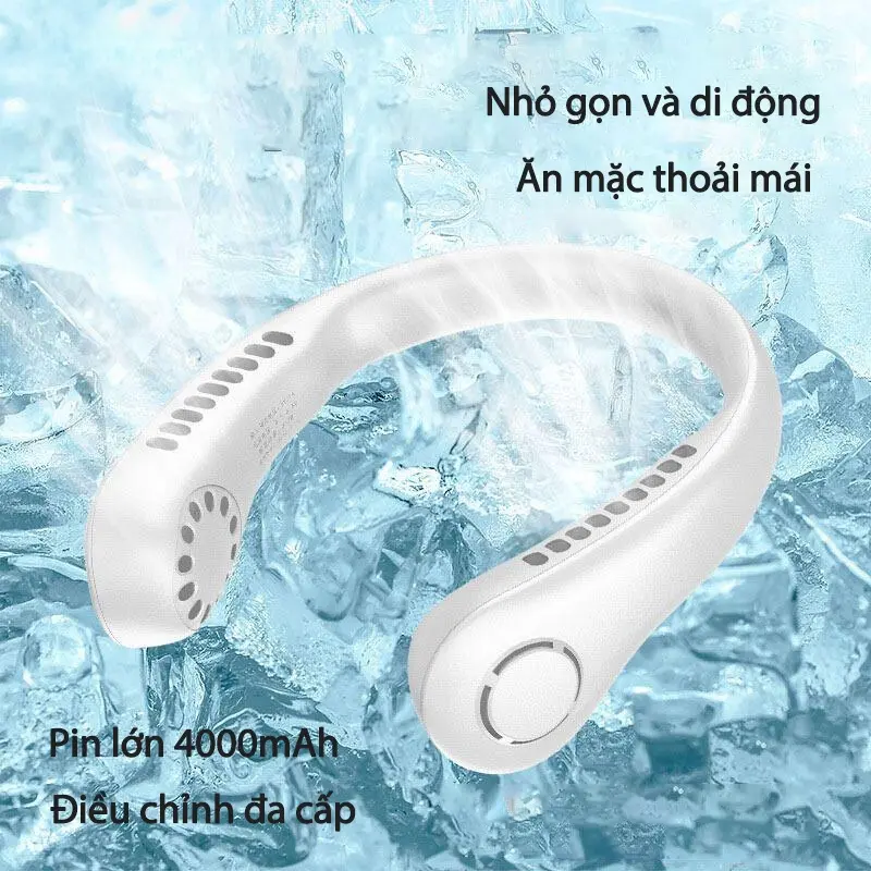 AILIYA Quạt treo cổ mới Quạt cổ không cánh Quạt sạc USB ngoài trời di động Phụ Kiện