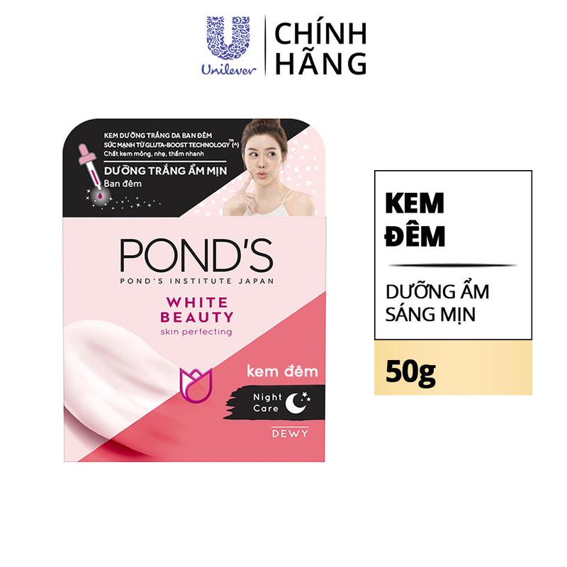 Kem Dưỡng Ban Đêm Pond's Bright Miracle Với 50X Niasorcinol Hỗ Trợ Chăm Sóc Da Giảm Thâm Sạm Nữ 45G [1] 2