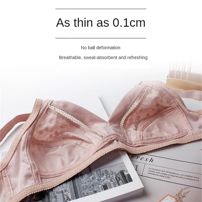 Áo Ngực Siêu Mỏng, Thoáng Khí, Chất Liệu Cotton Mềm Mại, Không Gọng, Thích Hợp Cho Phụ Nữ Trung Niên Và Ngoại Cỡ, Áo Ngực Cho Mẹ 2