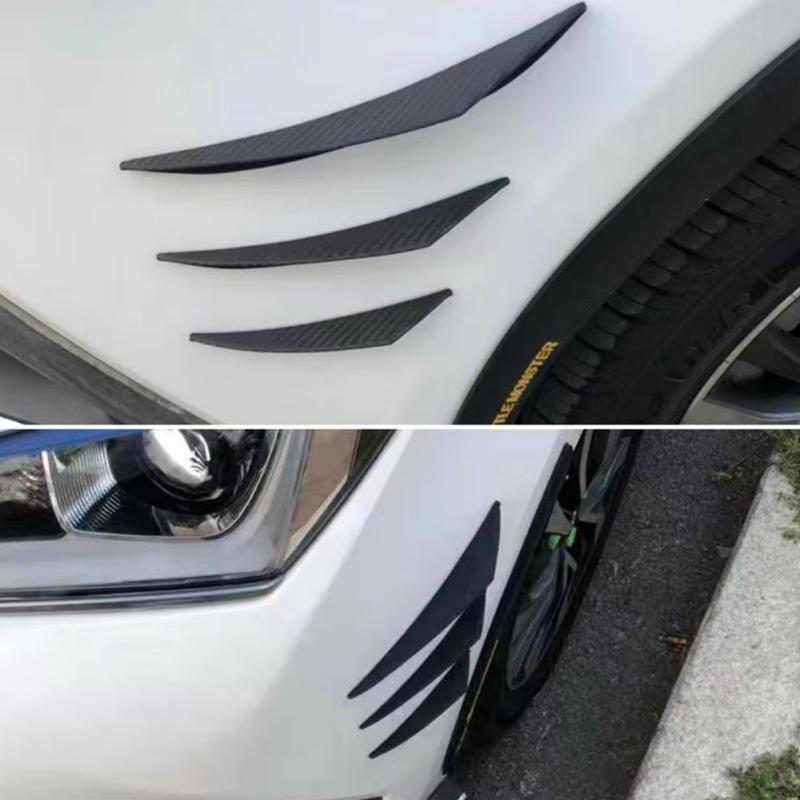 Product Introduction of 6 Pcs Car Spoiler Splitters Decorative Protect Vehicle Edge Car Tuning Canard Universal Front Bumper Lip Car Accessories 4