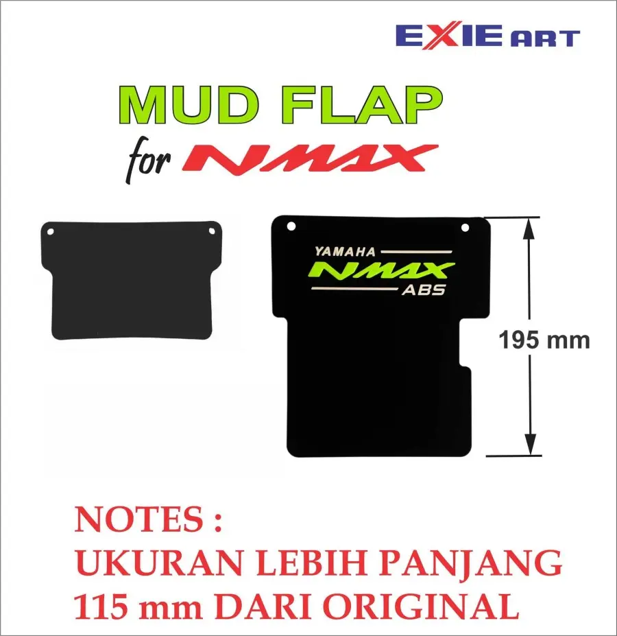 MUDFLAP NMAX / AKSESORIS NMAX / KARET PELINDUNG DINAMO MOTOR NMAX  Motorcycle Baut Orange