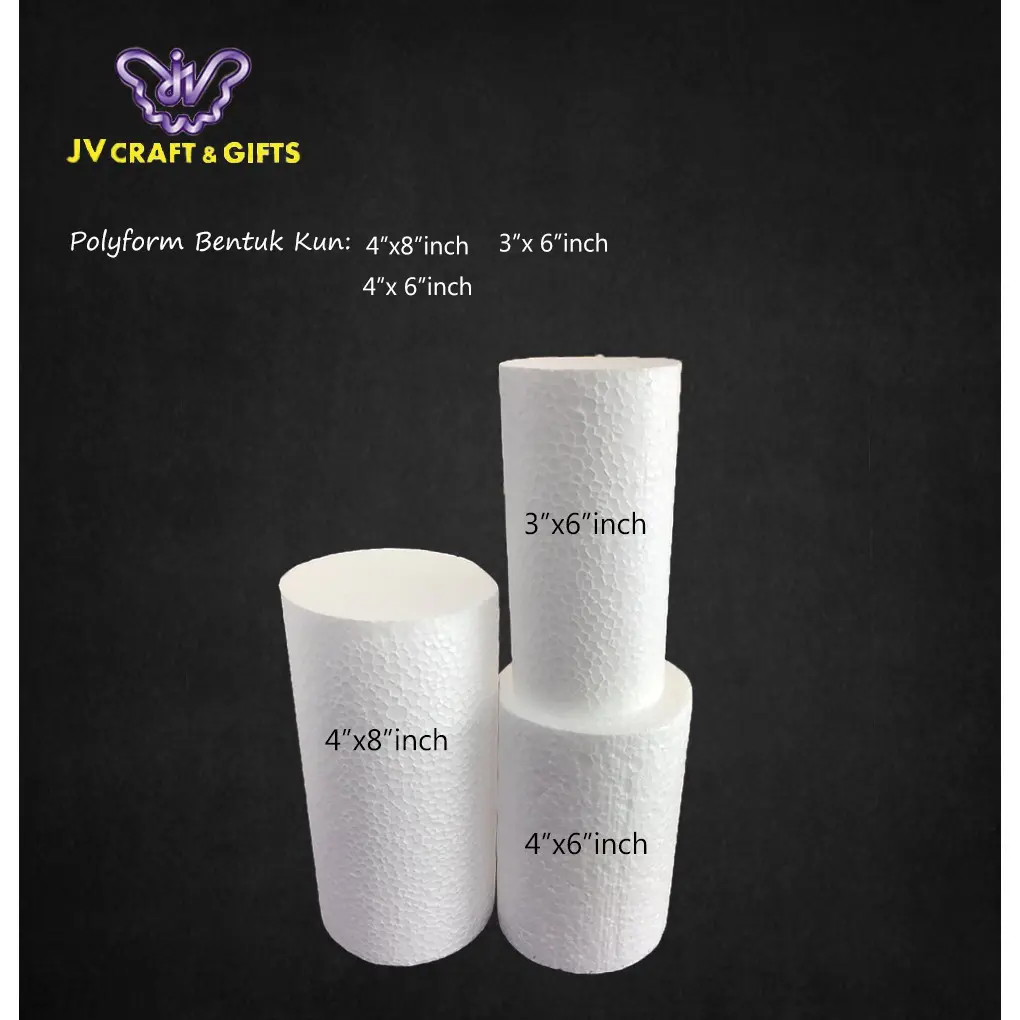 Gabus Polifoam Silinder /Polystyrene Form Cylinder / Cylinder / Kun / Polyfoam /K119 K121 K122 K120