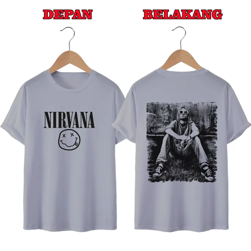 KAOS DISTRO PRIA KEREN, TERMURAH BISA COD,NIRVANA 5
