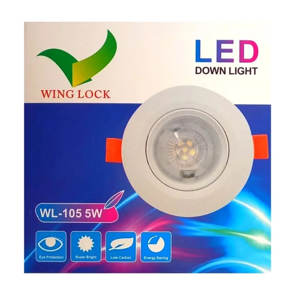 Downloght Winglock 5Wt Putih & Kuning Sorot Plafon - Shop | Tokopedia