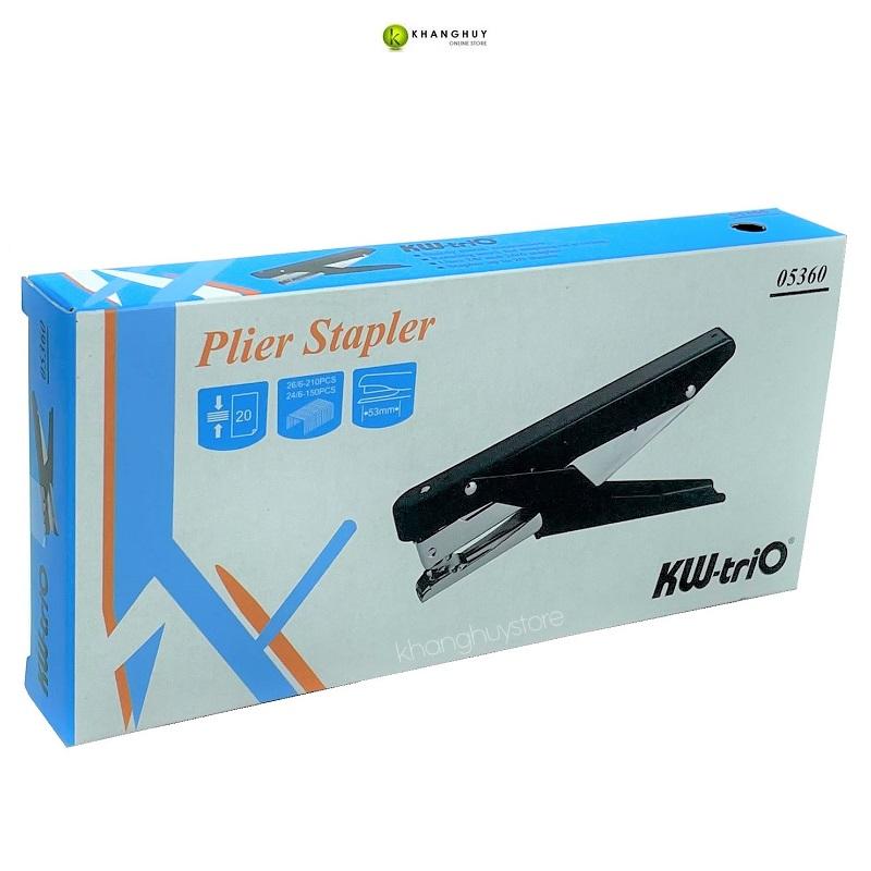 Kềm bấm KW-triO 05360 dùng kim số 3 lực bấm 20 tờ giấy tập vở thủ công văn phòng phẩm học sinh