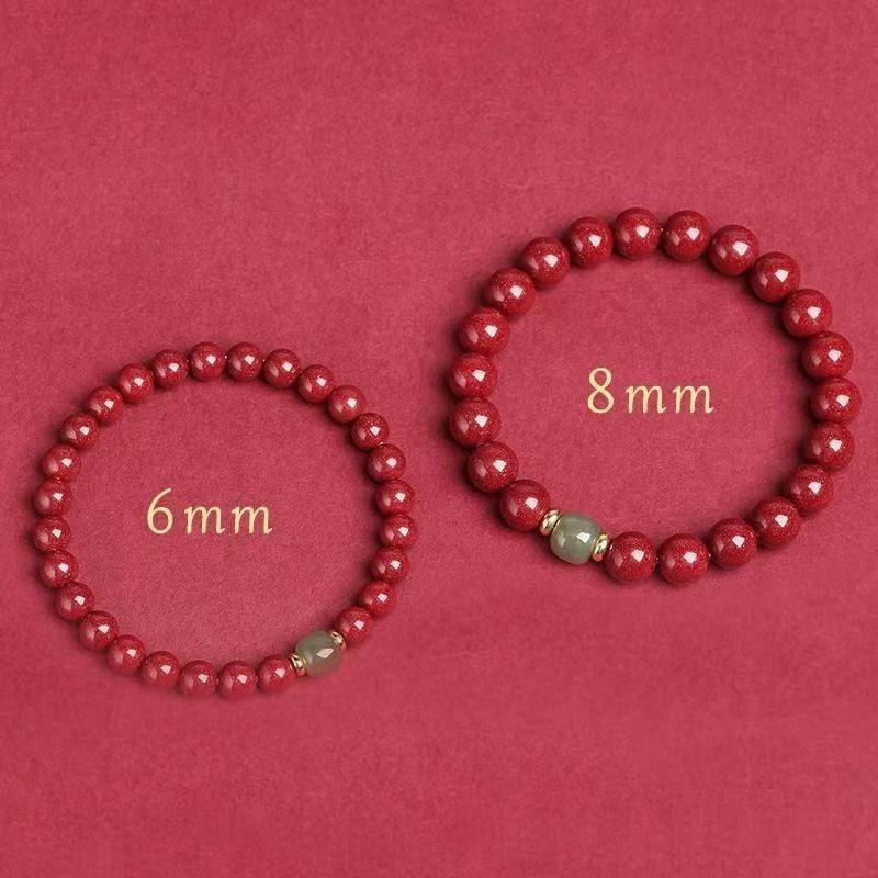 Vòng Tay Ngọc Bích Hòa Điền Chu Sa, Phong Cách Quốc Gia Tự Nhiên, Hàng Chính Hãng Của Phụ Nữ Chính Thức, Màu Vàng Tím, Được Đánh Giá Với 90% Phản Hồi Tích Cực, Hàng Mới Về Năm Mới 6