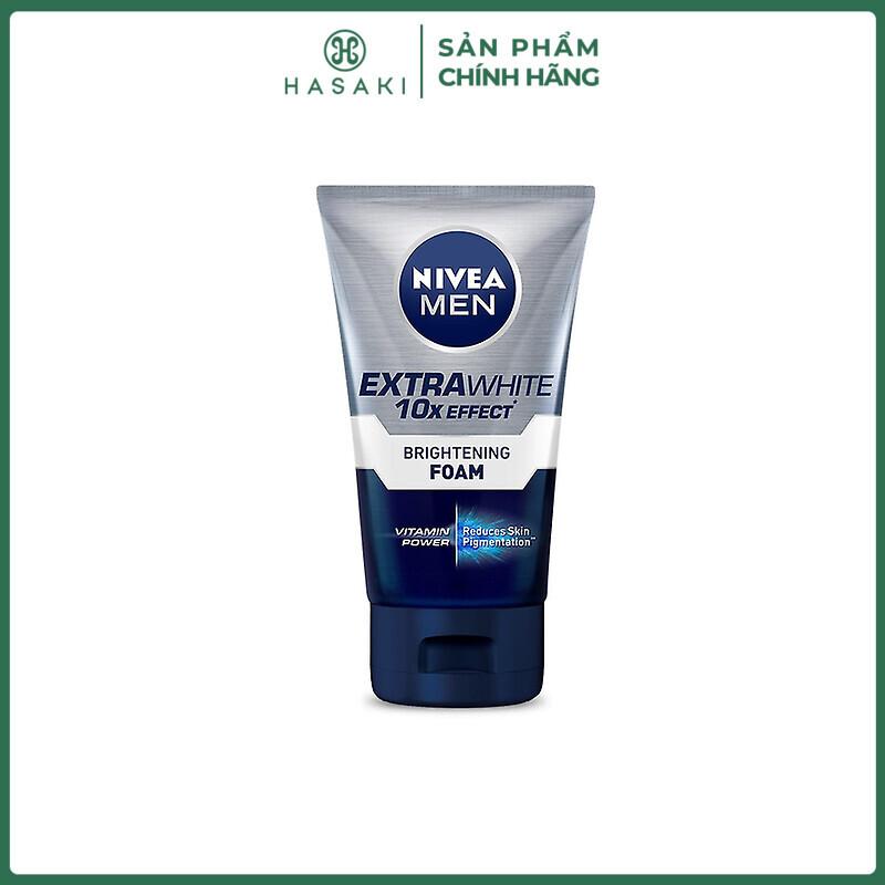 Sữa Rửa Mặt Nivea Men Giúp Sáng Da Cho Nam 100g Men Extra White Deep Clean Foam | HASAKI BEAUTY