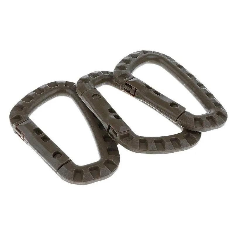 Product Introduction of 1/2/4PCS 6x Tactical Carabiner Carabina Karabiner Clip Plastic Cadet Hiking Camping 21