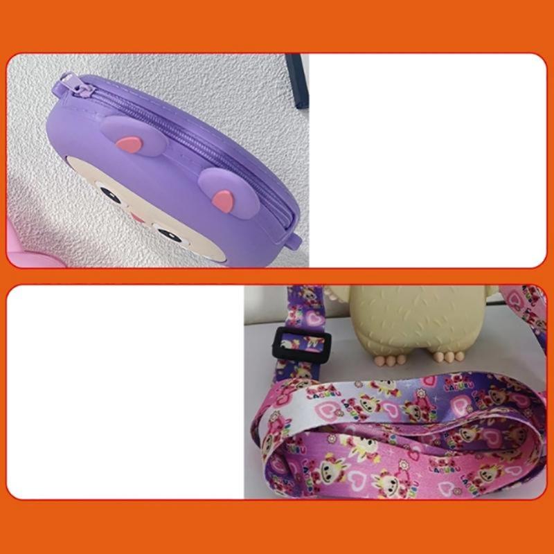 Product Introduction of Labubu Silicone Coin Purse Children's Cartoon Outdoor Crossbody Bag Student Travel with Storage Bag 27