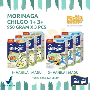 Chil Go 1+/ 3+ 950GR x 3 PCS Rasa Vanila & Madu