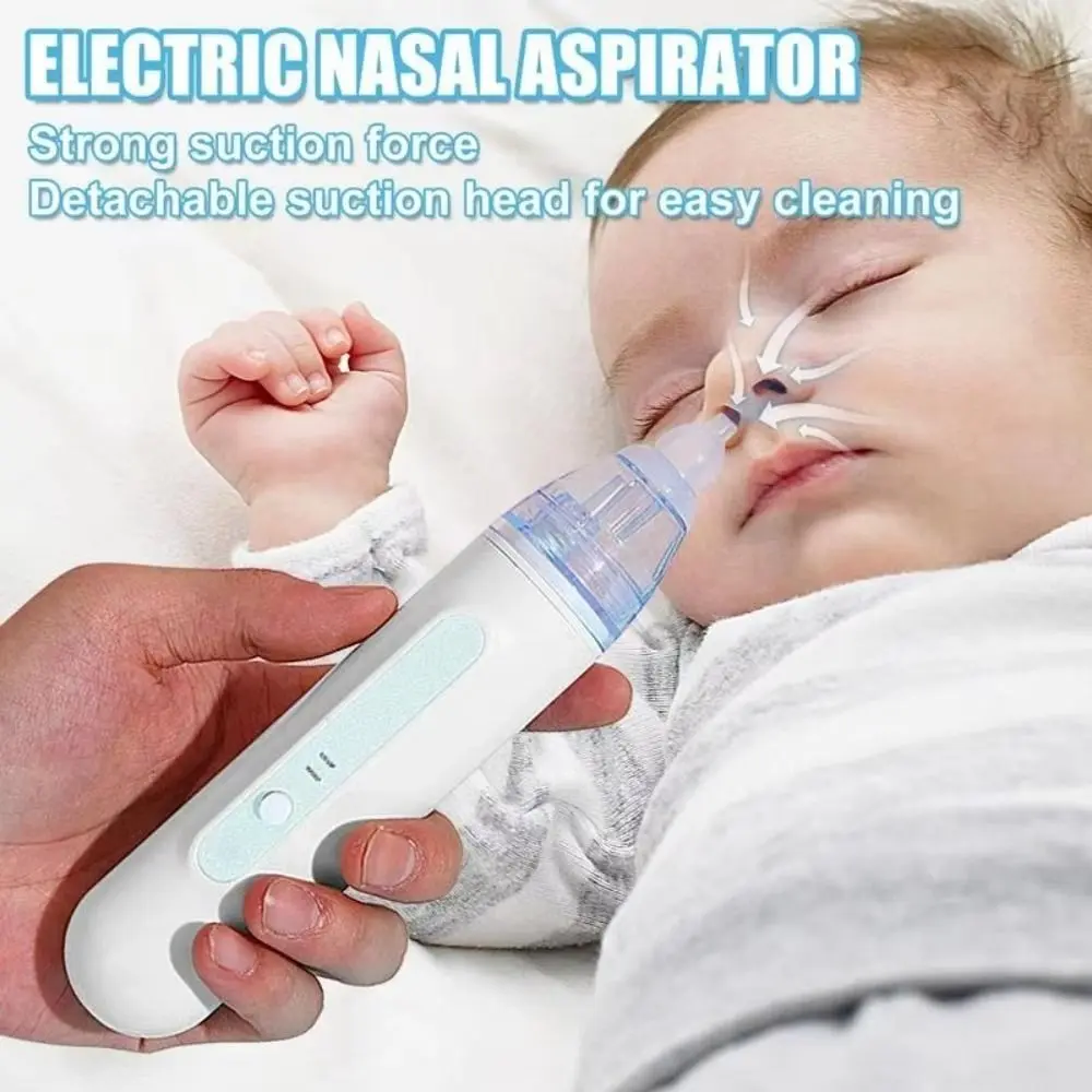 Health Safety Adjustable Nasal Aspirator Electric Silicone Baby Nose Sucker Baby Nose Cleaner