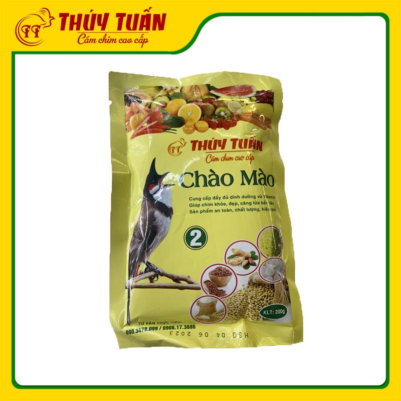 Cám chim chào mào Thúy Tuấn số 2 cao cấp 200 gram - Cám chim Thúy Tuấn chính hãng - Cám chim cao cấp